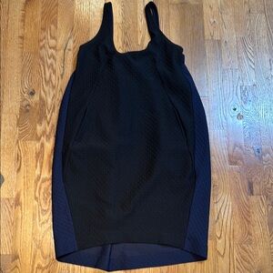 Maeve black and navy pocket dress size small